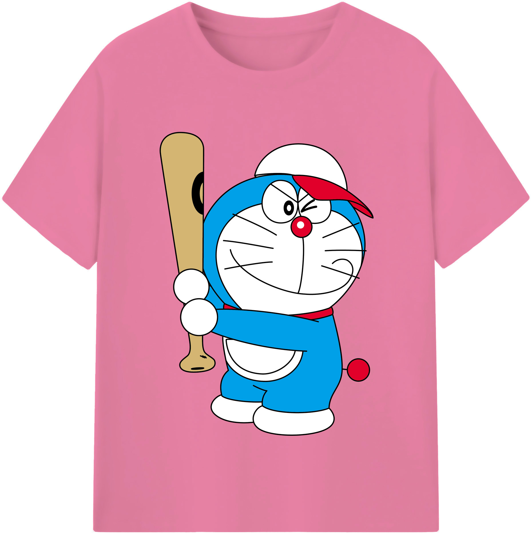 （画像用） ドラえもん Doraemon 綿100％半袖Tシャツ（フロントプリント）